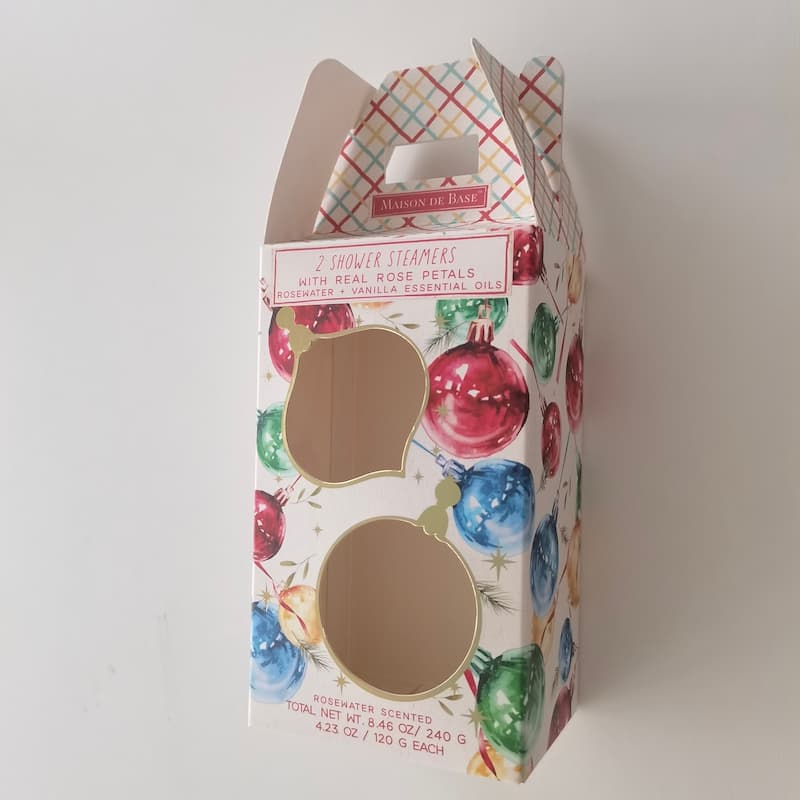 Handheld gift box with window