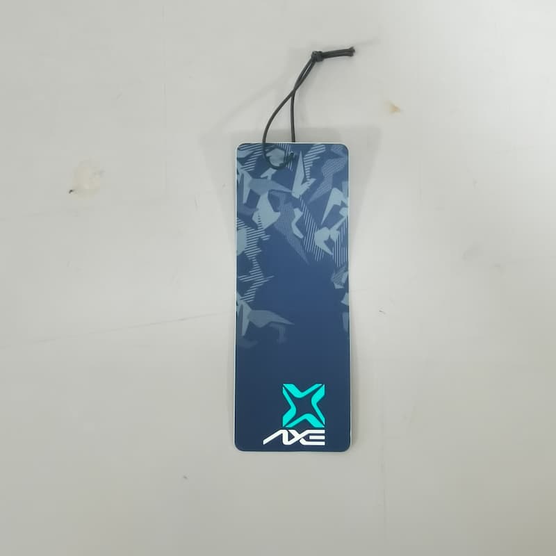 Customized sports equipment hang tags